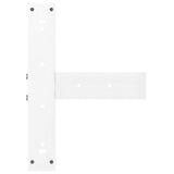 ZNTS Bar Table Legs T-Shaped 2 pcs White 40x35x cm Steel 4013097