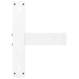 Bar Table Legs T-Shaped 2 pcs White 50x35x cm Steel 4013101