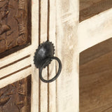 TV Cabinet 130x30x36 cm Solid Mango Wood 285899