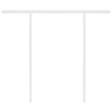 Manual Retractable Awning with Posts 3x2.5 m Orange and Brown 3069900