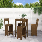 5 Piece Garden Bar Set Honey Brown Solid Wood Pine 3157802