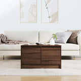 Coffee Table with Drawers Brown Oak 70.5x70x40 cm 3328414