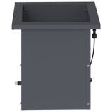 Garden Planter with LED 2 pcs Antracite 30 x 30 x 30 cm Steel 8008061
