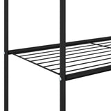 Clothes Rack with Shelf with Wheel Black 80 x 53 x 156 cm 42021356