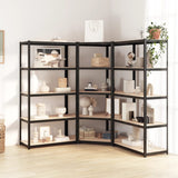 5-Layer Heavy-duty Shelves 3 pcs Grey Steel&Engineered Wood 3154208