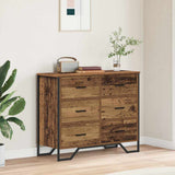 Chest of Drawers with Drawer 2 pcs Old Wood 91 x 35.5 x 74.5 cm 3365603