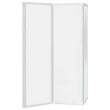 140785 Shower Bath Screen Wall 141 x 132 cm 3 Panels Foldable