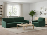Sofa Set 2 pcs Dark Green Velvet 3433218