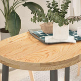Table Top 100x50x4 cm Solid Wood Oak Oval 4009066