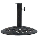 Umbrella Base Black and Bronze 9 kg 40 cm Cast Iron 47865