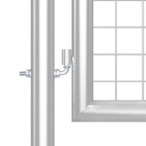 Mesh Garden Gate Silver 400x125 cm Galvanised Steel 154555