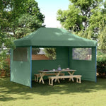 Foldable Party Tent Pop-Up with 3 Sidewalls Green 4005016
