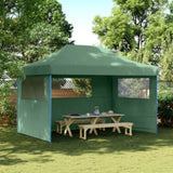 Foldable Party Tent Pop-Up with 3 Sidewalls Green 4005016