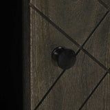 Sideboard Black 90x33x75 cm Solid Wood Mango 4017712