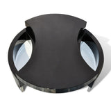 Coffee Table Shape-Adjustable High Gloss Black 240425