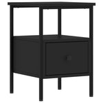 ZNTS Bedside Cabinets 2 pcs Black 34x36x50 cm Engineered Wood 826044