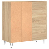 Record Cabinet Sonoma Oak 84.5x38x89 cm Engineered Wood 831775