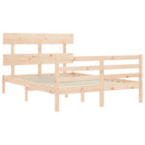 Bed Frame without Mattress 120x200 cm Solid Wood 3195086