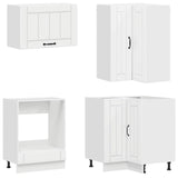 Kitchen Unit LUCCA 8 pcs High Gloss White Engineered Wood 3438395