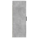 Wall Mounted Cabinet Concrete Grey 34.5x34x90 cm Engineered Wood 830520
