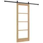 Sliding Door Manual ORKDAL Brown 78 x 202 cm Wood and metal 3332467
