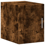 Slim Storage Cabinet Smoked Oak 30x42.5x225 cm Engineered Wood 3281270