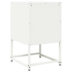 ZNTS Bedside Cabinet White 36x39x60.5 cm Cold-rolled Steel 853331