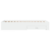 Bed Frame with Drawers without Mattress White 100x200 cm 3280419