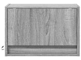 Wall-mounted Bedside Cabinets with LED Lights 2 pcs Grey Sonoma 852086