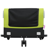 Bike Trailer Black and Green 45 kg Iron 94067
