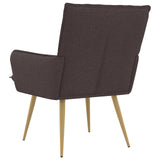 Armchair Dark Brown Fabric 42047702