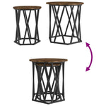 ZNTS Side Tables 2 pcs Smoked Oak Engineered Wood 868263