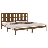 Bed Frame without Mattress Honey Brown 200x200 cm Solid Wood Pine 3105623