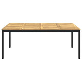Garden Dinner Table White and Black 196 x 100.5 x 75 cm 3394426