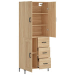 Highboard Sonoma Oak 69.5x34x180 cm Engineered Wood 3196014