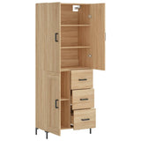 Highboard Sonoma Oak 69.5x34x180 cm Engineered Wood 3196014
