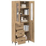 Highboard 2 pcs Artisan Oak 69.5 x 34 x 180 cm Engineered Wood 3415978