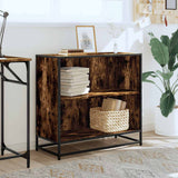 Book Cabinet Smoked Oak 80.5x35x76 cm Engineered Wood 849106