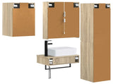 Bathroom Furniture Set 5 pcs Sonoma Oak 3407281