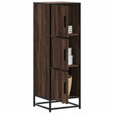 Highboard Brown Oak 35.5x35x106.5 cm Engineered Wood and Metal 849068