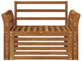Outdoor Sofa Solid Acacia Wood Natural 3436354