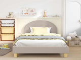 Children's Bed Frame with Headboard Light Grey 80 x 200 cm 42011032