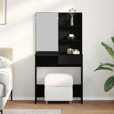 Dressing Table Black Oak 74.5 x 40 x 141 cm Engineered Wood 862782