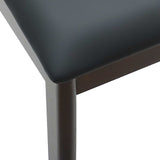 Dining Chair 2 pcs Light Brown and Black Solid Rubber Wood 42020403