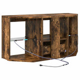 Corner LED TV Cabinet 100 x 40 x 50 cm Smoked Oak 889800