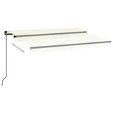Manual Retractable Awning 350x250 cm Cream 3069077