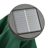 Garden Parasol with LED Lights Green 200x211 cm Aluminium 313558