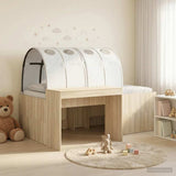 Bed with Tunnel 3 pcs Artisian Oak and White Engineered Wood 3423701