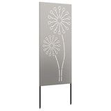 Garden Privacy Screen Rusty 50 x 140 cm Weathering Steel 876307