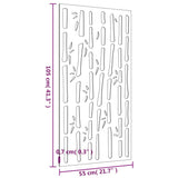 Garden Wall Decoration 105x55 cm Corten Steel Bamboo Design 824481
